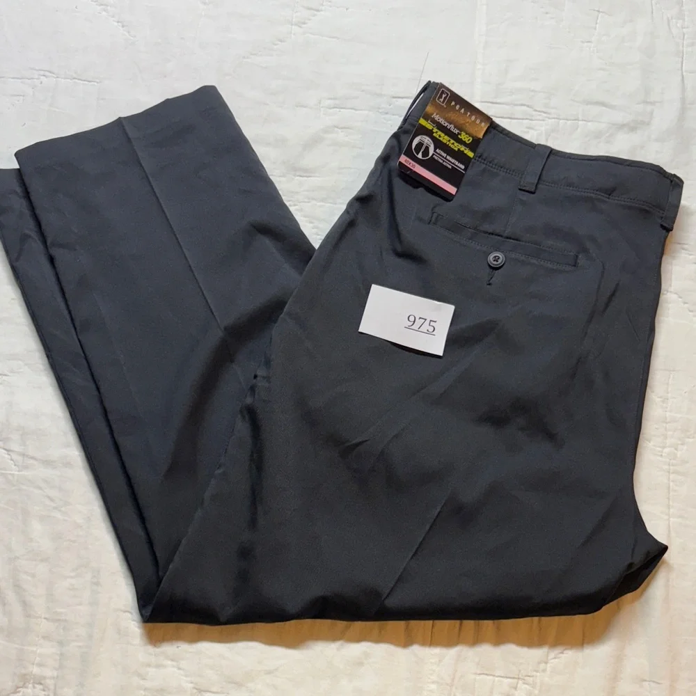PGA TOUR Motionflux‎ 360 Men's Golf Pants Black 40x30 NWT Performance Stretch